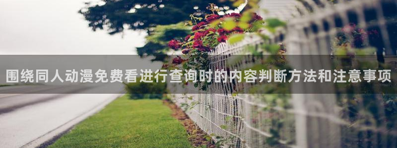 汗汗漫画完结作品推荐:围绕同人动漫免费看进行查询时的内容判断方法和注意事项配图